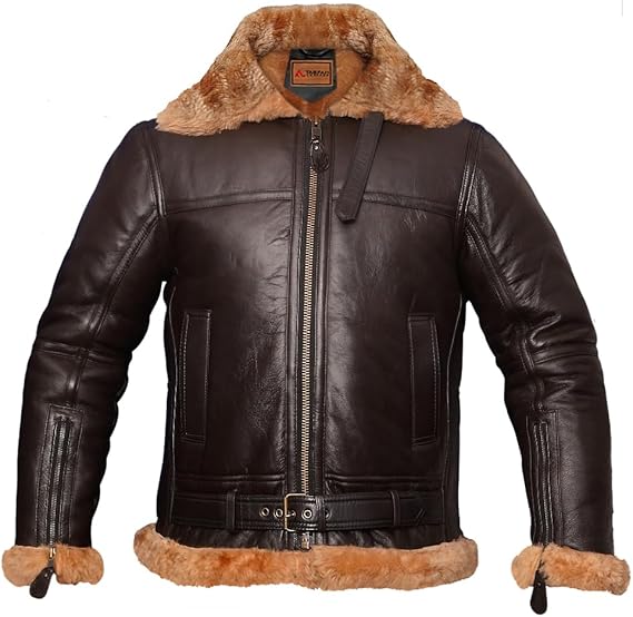 Aviator B3 Bomber Jacket Real Shearling Jacket