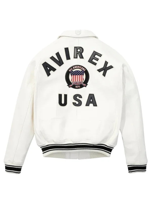 Iconic White Avirex Jacket